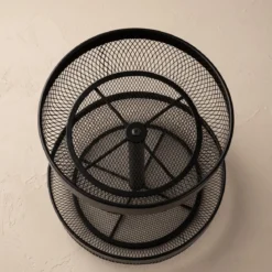 Patera na owoce dwupoziomowa metalowa, Ø 30 x 32 cm