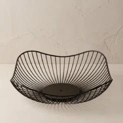 Patera na owoce dwupoziomowa metalowa, 29 x 29 x 24 cm