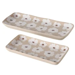 Patery ceramiczne w kwiaty, 13 - 15 cm, CANEA