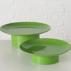 Patery metalowe na nóżce PLANA, 2 szt. Ø 32,5-28 cm