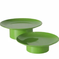Patery metalowe na nóżce PLANA, 2 szt. Ø 32,5-28 cm