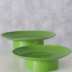 Patery metalowe na nóżce PLANA, 2 szt. Ø 32,5-28 cm