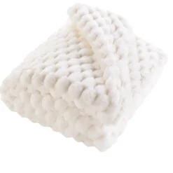Pikowany koc z pluszowego materiału, FROSTY