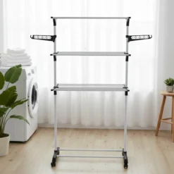 Pionowa suszarka na pranie z miejscem na wieszaki, 160 cm, ALTO