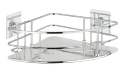 Półka łazienkowa narożna QUADRO, Turbo - Loc, WENKO