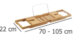 Półka łazienkowa na wannę, 100% bambus, ZELLER