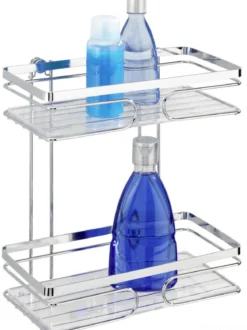 Półka łazienkowa PREMIUM pod prysznic, 2 poziomy - stal nierdzewna, WENKO