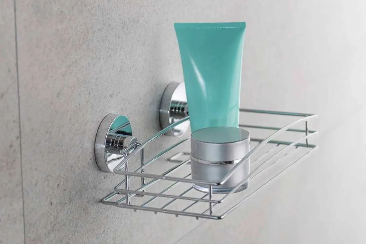 Półka łazienkowa Vacuum-Loc - stal chromowana, WENKO