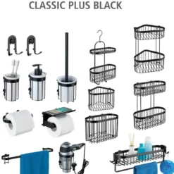 Półka łazienkowa wisząca Classic-Plus, 2 poziomy, WENKO