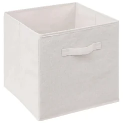 Półka bambusowa TIDY z 6 materiałowymi koszami, wys. 78,5 cm