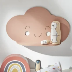 Półka do pokoju dziecięcego chmurka HEAD IN THE CLOUDS, 40 x 11 x 22 cm