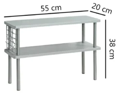 Półka kuchenna na przyprawy i przybory, 2 poziomy, KESPER