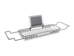Półka na wannę CADDY, metalowa, 18 x 20 x 61 cm
