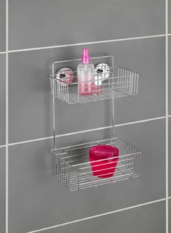 Półka pod prysznic BARI Vacuum-Loc, dwupoziomowa, WENKO