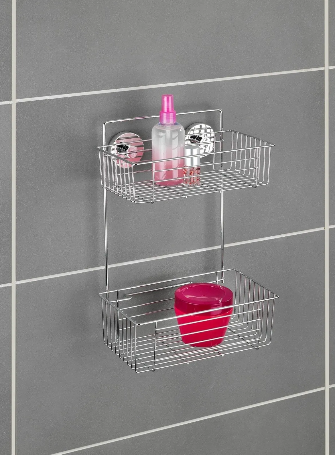 Półka pod prysznic BARI Vacuum-Loc, dwupoziomowa, WENKO