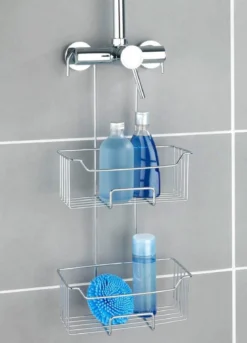 Półka pod prysznic MILO, dwupoziomowa, metalowa, WENKO
