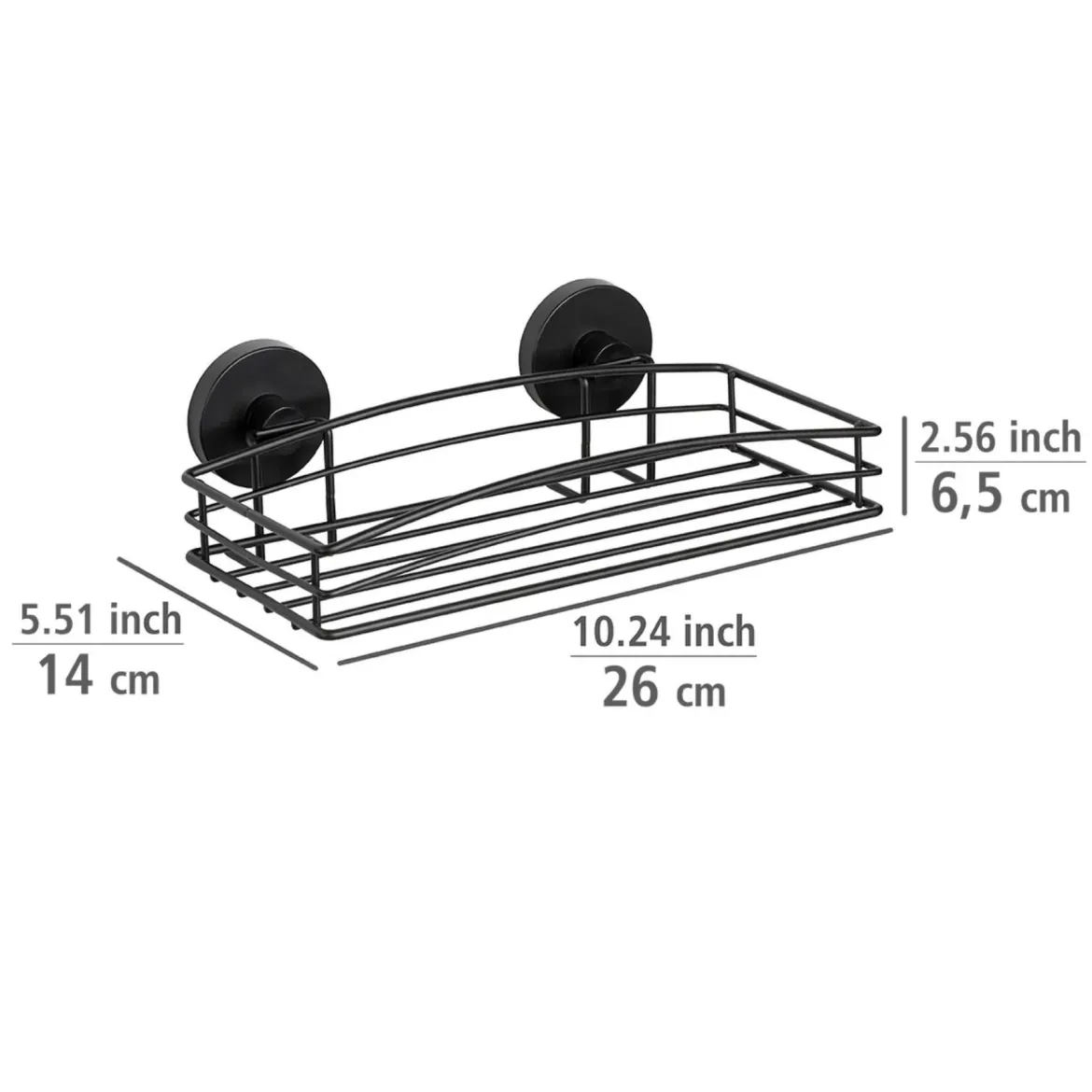 Półka pod prysznic Vacuum-Loc, metalowa, WENKO