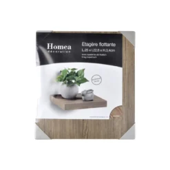 Półka wisząca na ścianę z MDF, dł. 25 cm