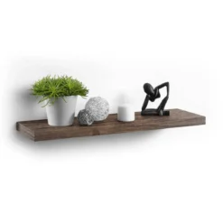 Półka wisząca na ścianę z MDF, dł. 75 cm
