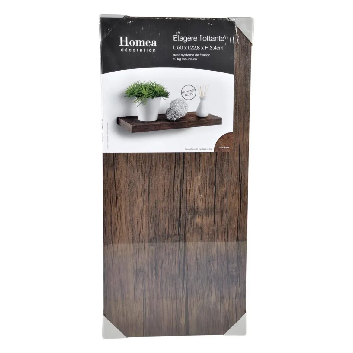Półka wisząca na ścianę z MDF, dł. 50 cm