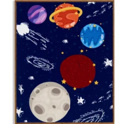 Plakat w ramce kosmos PLANET, 40 x 50 cm
