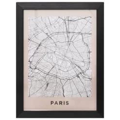 Plakat w ramce mapa miasta, 18 x 24 cm