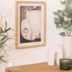 Plakat w ramie z retro samochodem VIVIEN, 30 x 40 cm