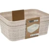 Plastikowe koszyki do organizacji, 19 x 13,5 x 6 cm, 2 szt.