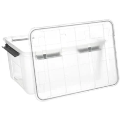 Plastikowy pojemnik z pokrywą, 75 l , 64 x 48 x 33,5 cm