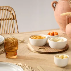 Półmisek z ceramicznymi miseczkami TAPAS