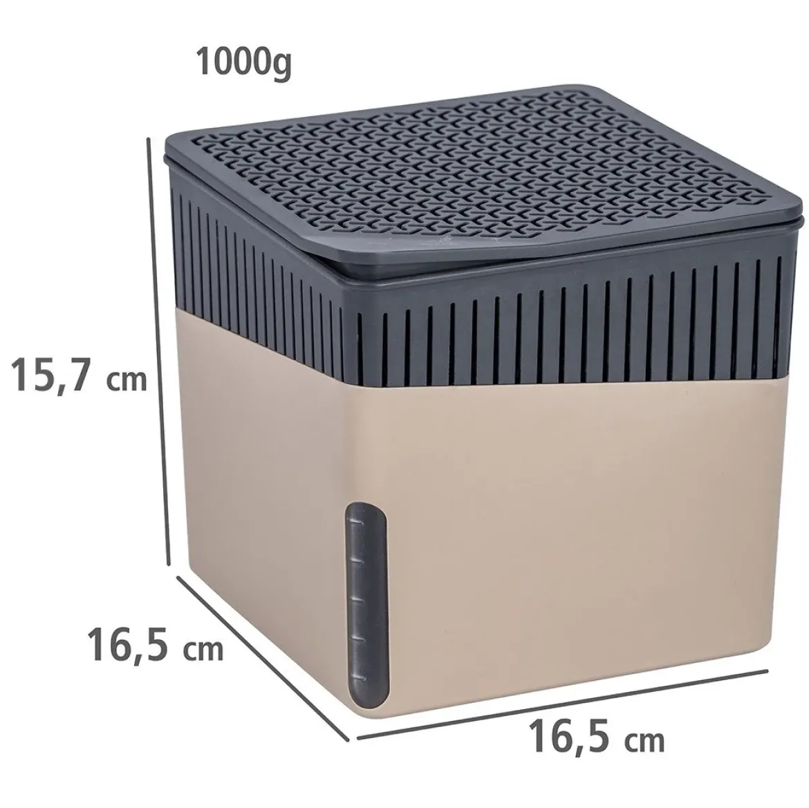 Pochłaniacz wilgoci, osuszacz adsorpcyjny + wkład 1 kg, elegancki osuszacz do pomieszczeń, WENKO