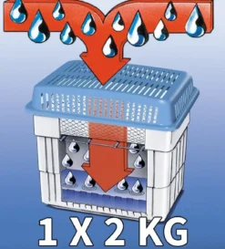 Pochłaniacz wilgoci, osuszacz powietrza + wkład 2 kg, WENKO