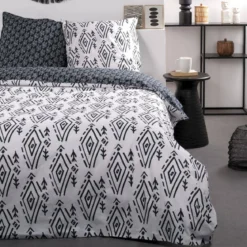 Pościel bawełniana Deco Pattern, dwustronna, 220 x 240 cm