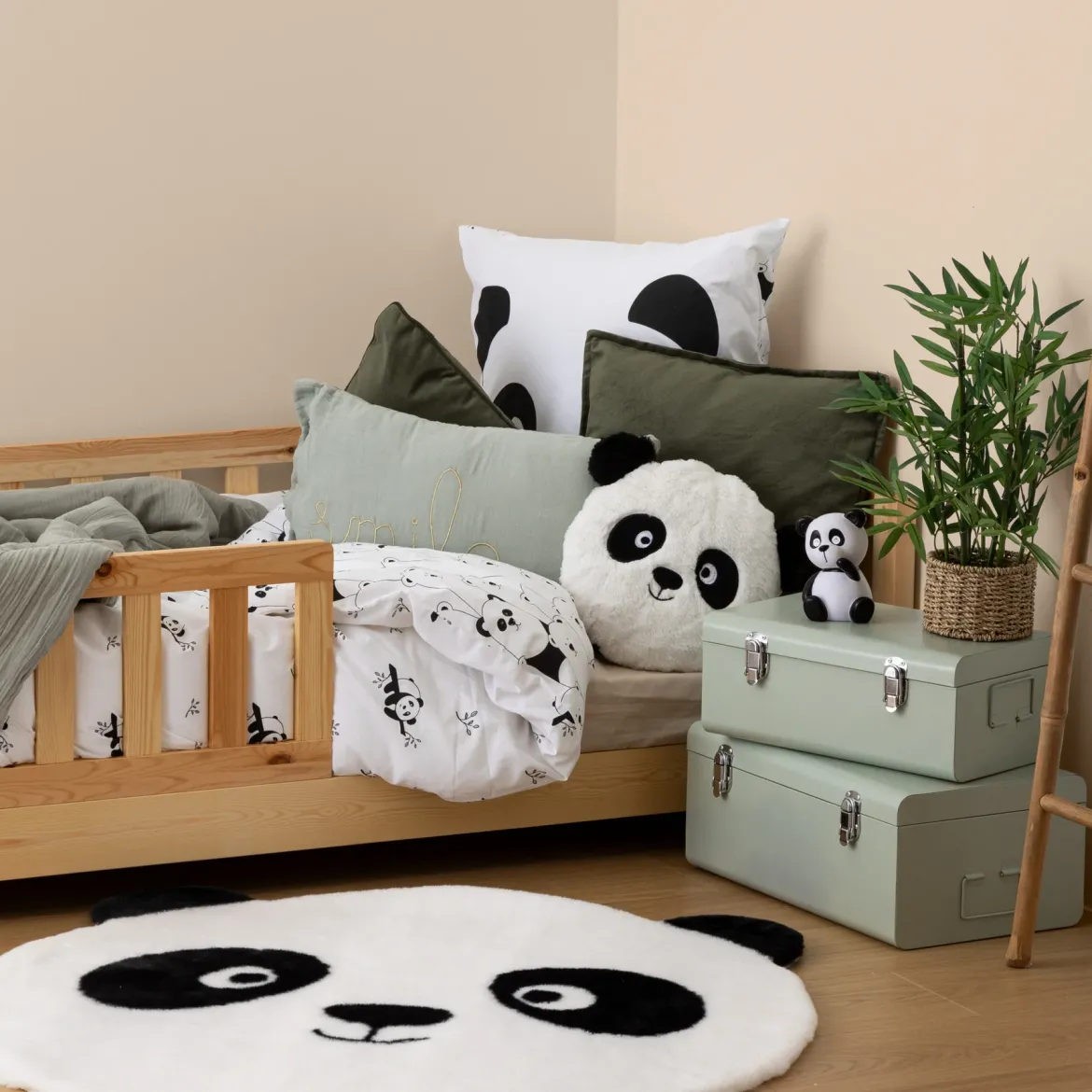 Pościel dla dzieci PANDA bawełniana, 140 x 200 cm
