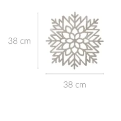 Podkładka na stół z brokatem SNOWFLAKE