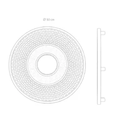 Podstawka żeliwna HOSHI, Ø 13 cm