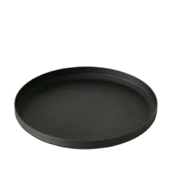 Podstawki na świece Mio, 3 sztuki, czarny mat