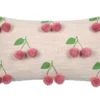 Poduszka ozdobna w wiśnie, CHERRIES, 30 x 50 cm