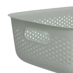 Pojemnik ażurowy SIENNE, plastik, z uchwytami, 10 l