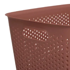 Pojemnik ażurowy SIENNE, plastik, z uchwytami, 17 l