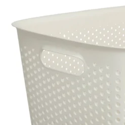 Pojemnik ażurowy SIENNE, plastik, z uchwytami, 17 l