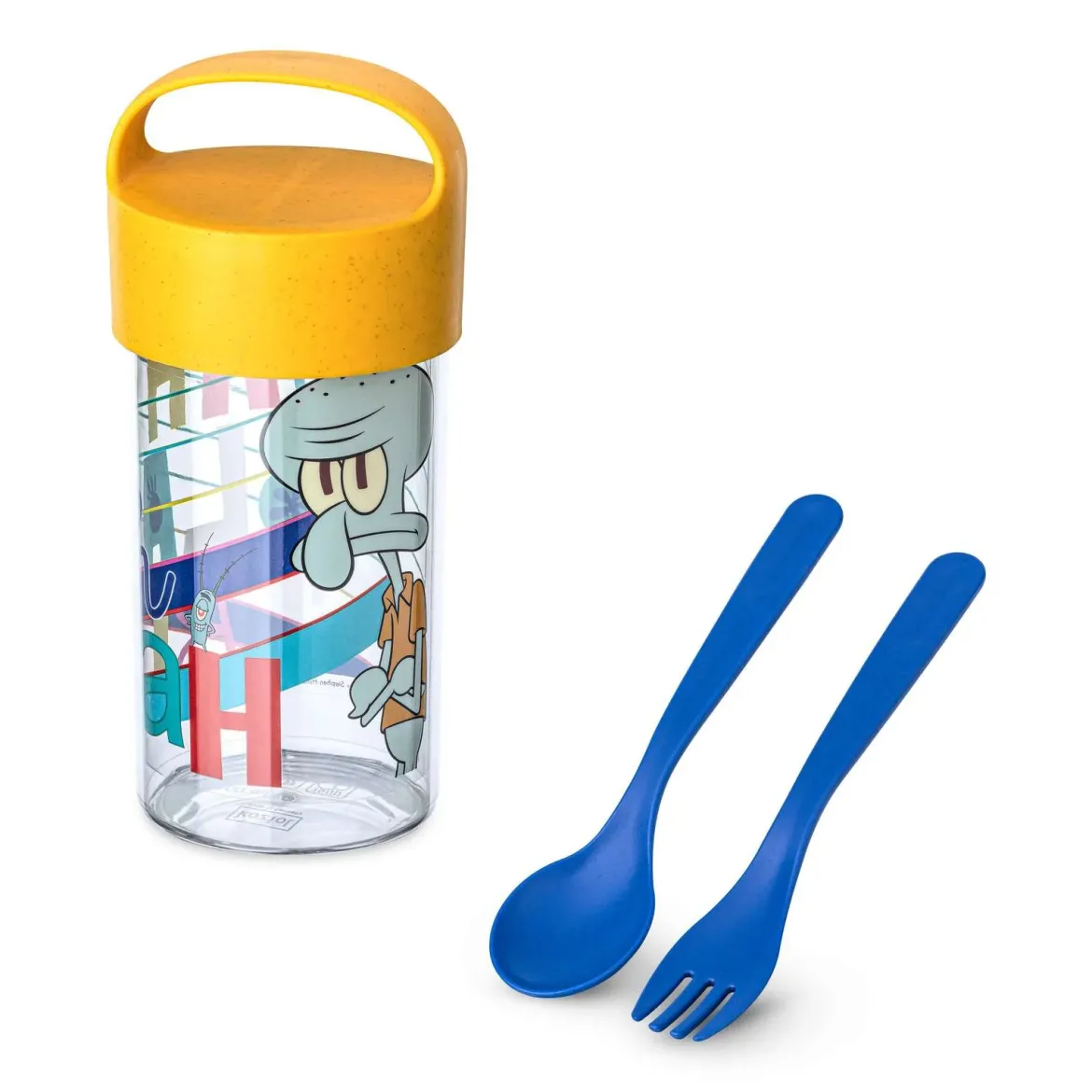 Pojemnik/bidon 500 ml ze sztućcami Buddy Snack SpongeBob, KOZIOL