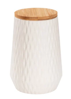 Pojemniki kuchenne ceramiczne DIAMOND, bambusowa pokrywa, 3 x 0,6 l, WENKO