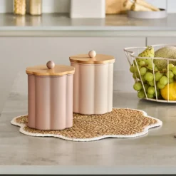 Pojemnik kuchenny ZELLER, bambusowa pokrywka, 1 l