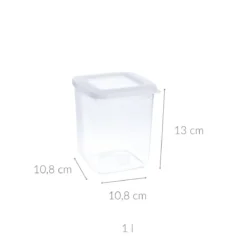 Pojemnik na artykuły sypkie, transparentny