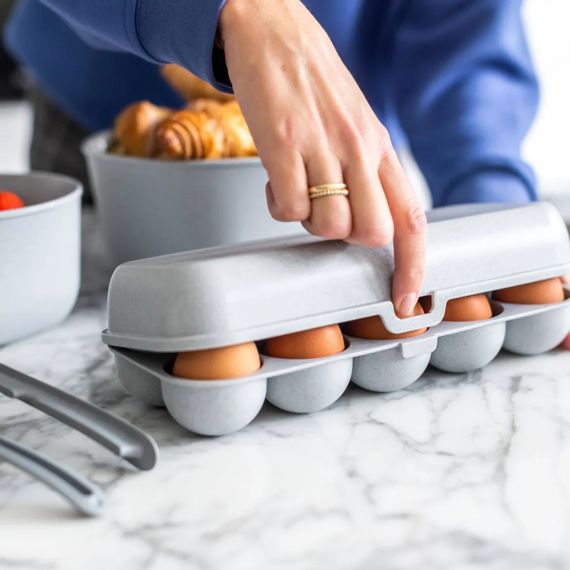 Pojemnik na jajka EGGS TO GO, na 10 jajek, KOZIOL