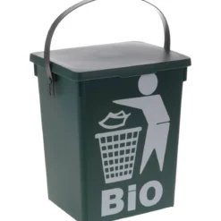 Pojemnik na odpady organiczne z logo BIO, z uchwytem, 5 l