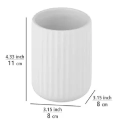 Pojemnik na szczoteczki do zębów BELLUNO, ceramiczny, Ø 8 cm, WENKO