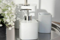 Pojemnik na szczoteczki do zębów i pastę HEXA, ceramiczny, WENKO
