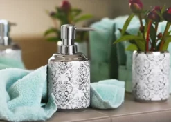 Pojemnik na szczoteczki do zębów BAROCK SILVER, WENKO